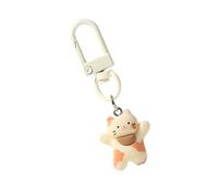Asukohu Piccolo Gatto Felice Portachiavi Bellissimo Ciondolo Animale Semplice E Versatile Accessori Portatile Per Zaini E Regali