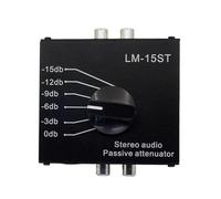 Asukohu Plug E Gioca Passivo Stereo Musica Ammortizzatore Con Più Impostazioni di Attenuazione Per Altoparlanti Mixer Apparenze Live Ammortizzazione Stereo Passivo