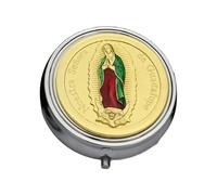 Asukohu Portagioie cristiano, con scomparto in vetro per trucco, per oggetti sacri e case per la presentazione di scatole religiose cristiane