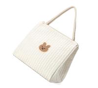Asukohu Pratica borsa premaman Trend Mom Carryall Bag Efficient Parent impermeabile pannolino per lo shopping o il pannolino breve viaggio, Beige