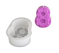 Asukohu Profumo, forma a forma di rosa, numero 0-8, stampi in silicone epossidico, per cioccolato, profumo, candela, numero di rose, stampo in silicone, resina epossidica
