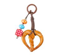 Asukohu Realistico Cuore Corda di Pane Intrecciato Moneta Borsa Ornamento Borsa Pendente Borse Alla Moda Accessori Per Quotidiano Essenziale Portachiavi, Q1826 2