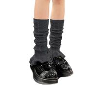 Asukohu Scaldacollo per le donne e le ragazze Lolitas Gamba Calda Calze a Maglia Gotica Copertura Medio Calze Tubolite Lolitas Caviglia Mucchio di Calzini, grigio, Taglia unica