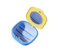 Asukohu Scatola di immagazzinaggio dei fermi portatile con coperchio sicuro per il viaggio compatto Brace accessori organizzatori per allineatori trasparenti Aligner Stoccaggio staccabile