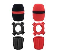 Asukohu Set di coperture protettive per microfono leggere, antiurto, durabilità, per la cancellazione del rumore, lavabili, con riduzione del rumore, copertura per microfono