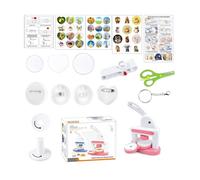 Asukohu Spilla adatta ai bambini, kit di artigianato 3 in 1, manuale di stampa creativo, giocattolo per attività di badge per progetti di festa, macchina per macchine