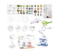Asukohu Spilla adatta ai bambini, kit di artigianato 3 in 1, manuale di stampa creativo, giocattolo per attività di badge per progetti di festa, macchina per macchine