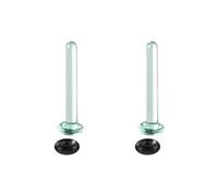 Asukohu Stabile tubo di vetro dilatazione set spina per misuratori delle orecchie con monili di espansione singolo per punture del corpo appassionati di misuratori delle orecchie, 4mm, come descritto