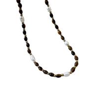Asukohu Stili Pietre Collana di Perline Elegante Collana di Perle Collana di Perline Fatto a Mano Lunga Catena Per Maglioni