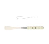 Asukohu Strumento di supporto per scarpe in metallo estensibile lunghezza regolabile 28-70 cm lungo calzascarpe sollevatore per corno in metallo per anziani gravidanza, C, Taglia unica