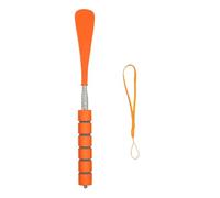 Asukohu Strumento di supporto per scarpe in metallo estensibile lunghezza regolabile 28-70 cm lungo calzascarpe sollevatore per corno in metallo per anziani gravidanza, B, Taglia unica