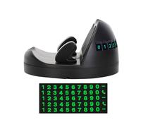 Asukohu Supporto per telefono generale per auto Mente Display per numeri di parcheggio temporaneo integrato Supporto multifunzionale per telefono con targa porta cellulare con segno di parcheggio