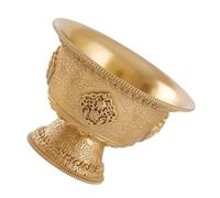 Asukohu Tazza d'acqua in ottone Forniture per bere a casa Texture in ottone per offerte di tempio e meditazioni Momento di facile manutenzione Elegante recipiente per bere