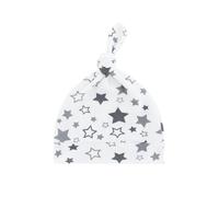 Asukohu Tessuto Dolce Cofano Bambino Cotone Traspirante Cappello Ospedale Colore Solido/Belle Tappi di Stampa Per Neonati 0-24 Mesi Neonato Copricapo Regolabile, Big Star, Taglia unica