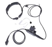 Asukohu Tubi d'aria Telescopici Heavy Duty Gola Vibrazioni Auricolare Cuffie Push To Talk Mic Cuffia Per PD780 PT580H PD780G Adattatore Ptt