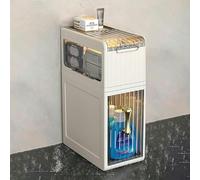 ASumPio Mobiletto Portaoggetti per Carta Igienica, per Mobiletto del Bagno, Organizer per Spazi Stretti del Bagno, Cassetto, Ripiano per WC,One Color-2 Tier