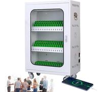 ASumPio Mobiletto Portaoggetti Portatile per Telefono Cellulare con Quattro Ruote Universali, da Parete, con Organizer Sicuro per 20 Slot E Ricaricabili.,60Slots