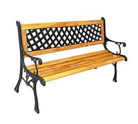 ASumPio Sgabello da Terrazza, Panchina, Parco, Giardino, Tavolo da Gioco, Sedia, Gruppo, con Barre dello Schienale, Seduta in Metallo per Esterni, Sedia da Portico in L,