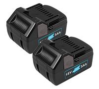 ASUNCELL 18V 5000mAh Batteria di ricambio per utensili elettrici per HITACHI 339782 BSL1830C 330139 330557 BSL1815X BSL1815S BSL1830 Hitachi C18DSLP4 CJ 18DSLP4 C 18DSL2 FCG 18DL Confezione da 2
