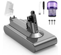 ASUNCELL 3900 mAh Batteria da V11 per Dyson (Tipo di vite), Batteria di Ricambio da 25,2V, per Dyson SV14 Absolute Complete Fluffy, senza fili, facile da montare con filtro, spazzola e viti