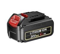 ASUNCELL Batteria agli ioni di litio da 20 V e 4,0 Ah per DeWalt XR, per DCB204 DCB206 DCB180 DCB181 DCB182 DCB184 DCB201 Serie compatibile con utensili DeWalt 18V20V