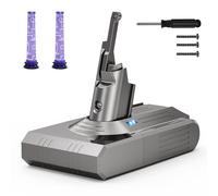 ASUNCELL Batteria di ricambio agli ioni di litio da 21,6 V/4600 mAh, con attrezzi per tutti i modelli Dyson V8, V8 Absolute, Absolute+, Animal, Animal+, Animal pro+, Animal Plus, Animal extra, Fluffy