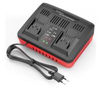 ASUNCELL Caricatore a doppia porta 3A di ricambio per batteria Power X-Change 18 V agli ioni di litio Twincharger caricatore rapido intelligente gestione della carica con indicatore LED