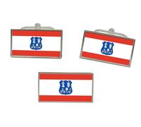 Asunción (Paraguay) Bandiera Gemelli E Fermacravatta Set