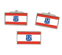 Asunción (Paraguay) Bandiera Gemelli E Fermacravatta Set