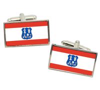 Asunción (Paraguay) Bandiera Gemelli IN Cromata Scatola Regalo