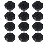 ASUNFO 12 dadi neri per piatti, accessori per batteria, 8 mm, a sgancio rapido, per kit di percussioni