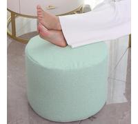 Asuprui Pouf bouclé di supporto e poggiapiedi, eleva l'arredamento del tuo soggiorno con imbottitura leggera e comoda copertura per pouf, moderno imbottito in schiuma, perfetto per riposare i piedi