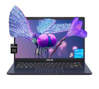 ASUS 14 pollici FHD Ultral Light Laptop per Business, Intel Quad-Core N4500, 4GB RAM, 128GB eMMC, Webcam, HDMI, Win 11 S, blu silenzioso