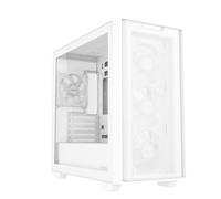 ASUS A21 PLUS TG ARGB WHITE, Case Micro-ATX, Supporta Schede Madri con Connettori Nascosti, Radiatori da 360 mm e Schede Grafiche da 380 mm, 4 Ventole ARGB Preinstallate, Bianco