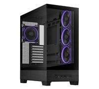 ASUS A31 PLUS TG ARGB BLACK Case ATX, Supporta Schede Madri con Connettori Nascosti, Radiatori da 360 mm e Schede Grafiche da 380 mm, 4 Ventole ARGB Preinstallate, Nero