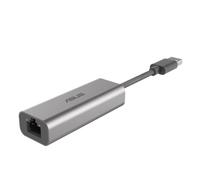 ASUS USB-C2500 V2, Adattatore Ethernet da 2.5G, Compatibile con 2.5G/1G/100Mbps, Facile Installazione, Ampia Compatibilità grazie alla Porta USB, Compatto e Adatto per i Viaggi, Nero