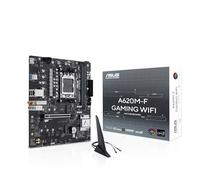 ASUS A620M-F GAMING WIFI, Scheda madre AMD mATX, DDR5, 2x M.2 PCIe 4.0, HDMI, 2.5Gb Ethernet, USB 3.2 Gen 1 Type-A, SafeSlot Core+, Q-DIMM, Q-LED Core, Q-Slot, ASUS 5X PROTECTION III, Armoury Crate