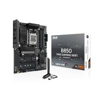 ASUS B850 MAX GAMING WIFI, Scheda Madre AMD ATX, Slot DDR5, PCIe 5.0 Ready, 3 slot M.2, WiFi 6E, Realtek Ethernet 2,5Gb, HDMI, DisplayPort, USB-A, USB-C, HDMI, BIOS Flashback e Aura Sync, Nera