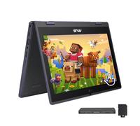 ASUS BR1102FGA - Computer portatile touchscreen 2 in 1 da 11,6", Intel Celeron N100, 4 GB di RAM, 1,12 TB di spazio di archiviazione (SSD da 128 GB + set docking station da 1 TB), grafica Intel UHD
