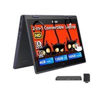 ASUS BR1102FGA - Computer portatile touchscreen 2 in 1 da 11,6", robusto e resistente alle fuoriuscite, Intel Celeron N100, 4 GB di RAM, 288 GB di memoria (SSD da 128 GB + set di docking station da