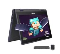 ASUS BR1102FGA - Computer portatile touchscreen 2 in 1 da 11,6", robusto e resistente alle fuoriuscite, Intel Celeron N100, 4 GB di RAM, 288 GB di memoria (SSD da 128 GB + set di docking station da