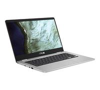 ASUS Chromebook C423 Display HD NanoEdge da 14 pollici 180 gradi, processore Intel Dual Core Celeron, 4 GB di RAM LPDDR4, 32 GB di storage, colore argento, C423NA-DH02