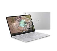 Asus Chromebook C425 Clamshell Laptop, 14" FHD 4-Way NanoEdge, Intel Core m3-8100Y Processor, 4GB RAM, 128GB eMMC Storage, Backlit KB, Silver, Chrome OS, C425TA-AS348F