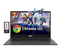 ASUS Chromebook CM1402 - Computer portatile FHD antiriflesso da 14", MediaTek Kompanio 520, 4 GB LPDDR4X, 224 GB di spazio di archiviazione (64 GB eMMC + set di docking station da 160 GB), webcam HD,