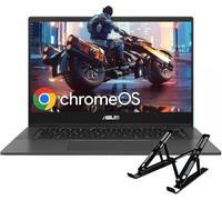 ASUS Chromebook CM1402, display FHD da 14 pollici, MediaTek Kompanio 520, 4 GB di RAM, 64 GB eMMC, grafica MediaTek, Bluetooth, Wi-Fi, Chrome OS, con scheda SD da 256 GB, supporto per laptop