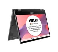 ASUS Chromebook Flip CM1 - Computer portatile, schermo touch 14" FHD IPS, MediaTek Kompanio 510, 8 GB di RAM, 128 GB eMMC, Arm G52 MC2, ChromeOS, tastiera QWERTZ, colore: Gravity Grey