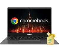 ASUS Chromebook Laptop, display LED FHD da 14 pollici, MediaTek Kompanio 520 a 8 core, RAM da 4 GB, 3600 MHz, memoria da 196 GB (eMMC da 64 GB + scheda SD da 128 GB), Chrome OS, webcam HD, WiFi 6