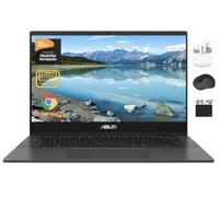 ASUS Chromebook Laptop Student Business 2024, display antiriflesso FHD da 14 pollici, MediaTek Kompanio 520 a 8 core, 4 GB di RAM, 128 GB (64 GB eMMC + scheda da 64 GB), webcam, WiFi, batteria 15+