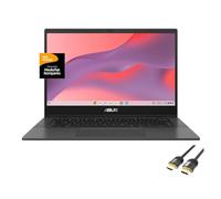 ASUS Chromebook per studenti e affari, display HD antiriflesso da 14 pollici, MediaTek Kompanio 520, 4 GB di RAM, 64 GB eMMC, lettore di schede micro SD, TB 4, Wi-Fi 6, webcam, cavo HDMI PDG, sistema