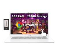 ASUS Chromebook Plus 14" FHD Touchscreen Laptop, Intel i5 1335U, 8GB LPDDR5, 288GB di spazio di archiviazione (SSD da 128 GB + set docking station da 160 GB), scheda grafica Intel Iris Xe, Wi-Fi 6E,